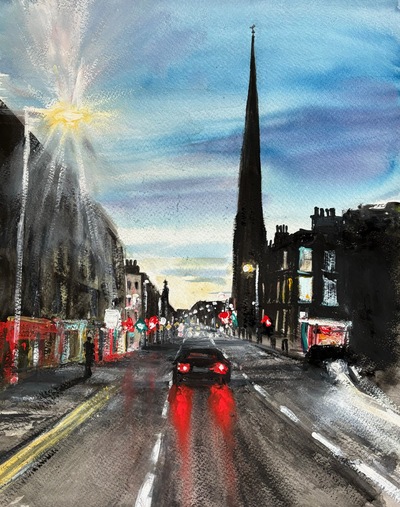 Scott MacDonald
Facing west
watercolour 38 x 28 cm
£450