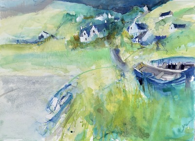 The End of the Road
watercolour, ink and pastel 55 x 75 cm
£1500