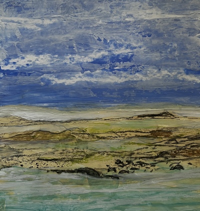 Sandra Moffat
Tidal Pools
mixed media 20 x 20 cm
£500 (mounted and unframed)