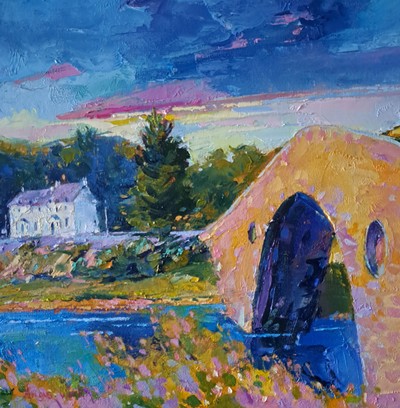 Angus Clark
Bridge Over the Atlantic, Near Oban
oil on canvas 30 x 30 cm
£495