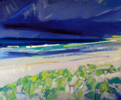 Marion Thomson
Atlantic Shoreline, North Uist
Oil on canvas  70 x 85 cms
£2200