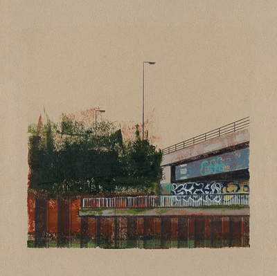 Cate Inglis
Underpass 
ink and pencil on paper 25 x 25 cm
£350