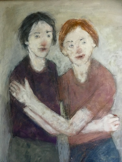 Joyce Gunn Cairns
Holding On
Oil on board  90 x 65 cms
£950
