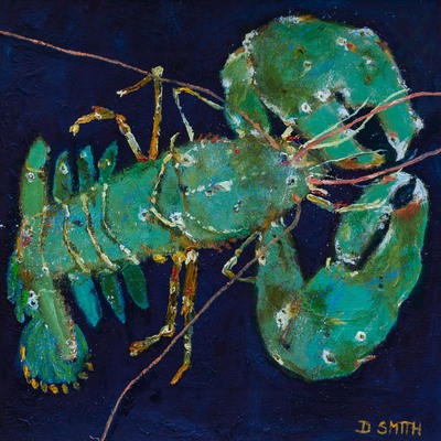 David Smith RSW
Green Gold Lobster
Oil on linen 40 x 40 cms
£2200