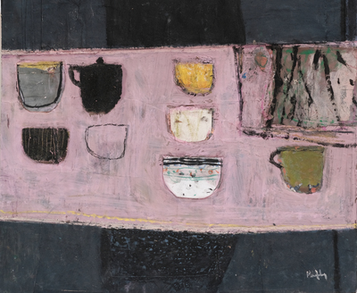 Sandy Murphy RSW PAI
Pink Cloths
Mixed media  35 x 45 cms
£1200