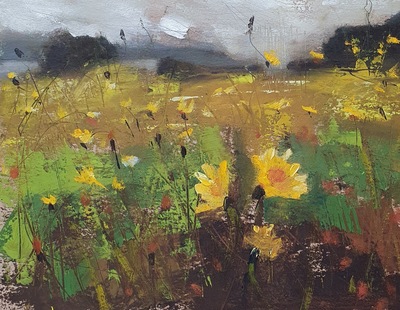 Erinclare Scrutton
Snow Thistles on Loch Fyne
oil on mountboard 24 x 19 cm
£470
