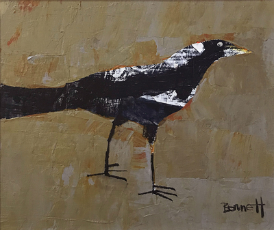 Margaretann Bennett
Little Butcher Bird
acrylic  14 x 16 cms
£495