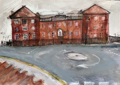 Lauderdale Lane
acrylic and mixed media  19 x 29 cms
£325