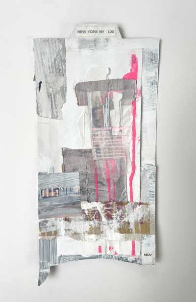 New York NY 100
mixed media collage 32 x 15 cm
£590
SOLD