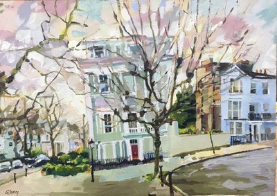 Geraldine Durning
One Morning in Primrose Hill 
Oil on board  25 x 35 cms
SOLD
