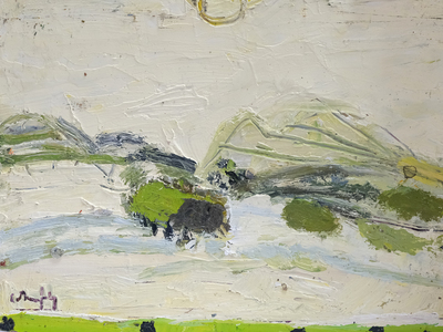 Sunlit Landscape
oil on board  17 x 23 cm
SOLD