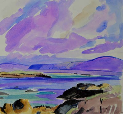Marion Thomson
Iona Skies
Watercolour  28 x 30 cms
£410