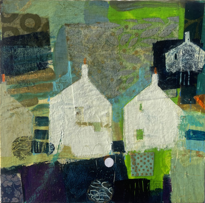 Nicole Stevenson
Gables, Crovie
Mixed media  12 x 12 cms
£300