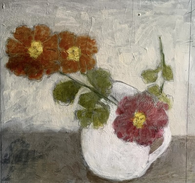 Joyce Gunn Cairns
Nasturtiums
oil on board 30 x 38 cm
SOLD