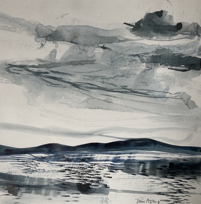 Jane Askey
Early Morning Walk
watercolour on paper 30 x 30 cm
£250 (unframed)