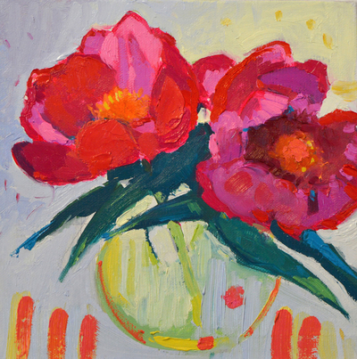 Marion Thomson
Pop Peonies
oil on board 20 x 20 cm	
£420