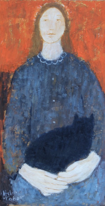 Helen Tabor  
Girl with a Cat
40 x 20 cms
SOLD