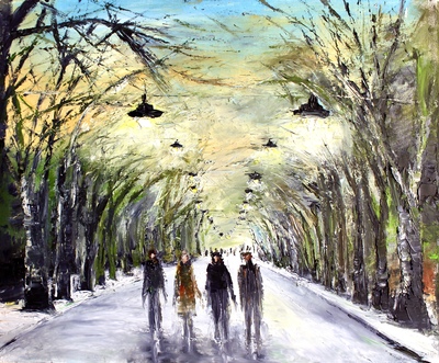 Scott Macdonald
The Kevin Way Walkers
oil on board 50 x 60 cm
SOLD