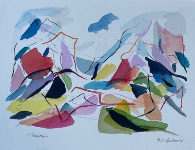 Frank Gallacher
Mountains
watercolour 24 x 32 cm
£400