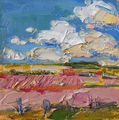 Judith I Bridgland
Clouds Over Farm, Aberdeenshire
oil on linen
25 x 25 cms
SOLD