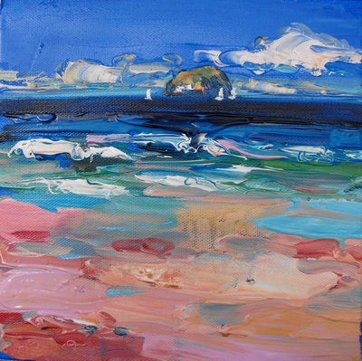Judith I Bridgland
Distant Yatchs, Sea Cliff
oil on linen
20 x 20 cms
£650