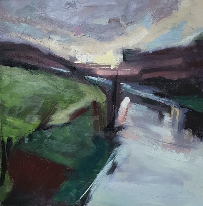 Falling Water - Portpatrick to Glasgow
Oil on Mountboard 49 x 40 cm
£600