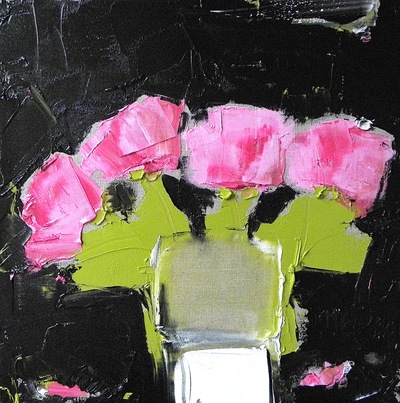 Roses Against Lamp Black
40 x 40 cms
oil on linen
£1950