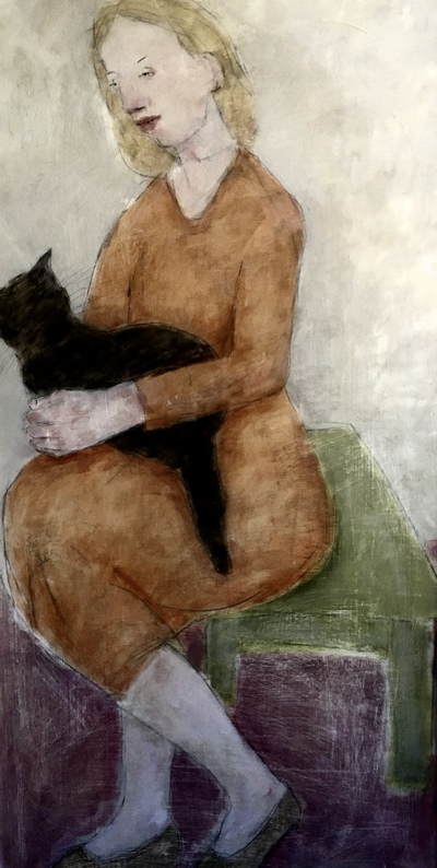 Joyce Gunn Cairns
In Repose
Oil on board  102 x 55 cms
£1150