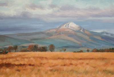 Katherine Cowtan
Ben Lomond Melting Snow
Oil on board  24 x 27 cms
£295