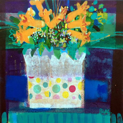 Francis Boag
Polka Dots and Lilies
Acrylic on canvas 30 x 30 cms
£1400