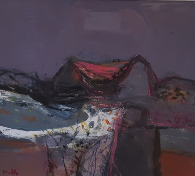 Sandy Murphy RGI PAI
Winter, Law Hill
Oil on board  40 x 44 cms
£1300