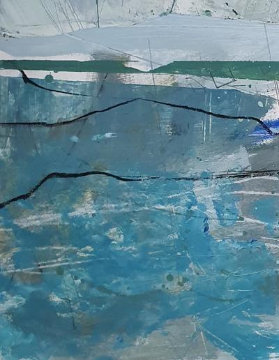 Erinclare Scrutton
Summer Sea Mull I
mixed media on mountboard 25 x 33 cm
£540