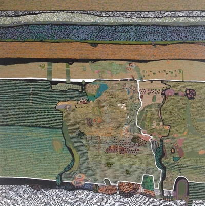 Carol Dewart RSW PAI
The Long Acre
Oil on board  76 x 76 cms
£3200
