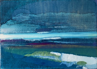 Rowena Comrie
Blue Horizon
Oil on linen  25 x 35 cms
£480 (unframed)