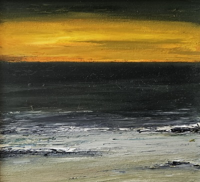 Scott Macdonald
Sunset
oil on board 20 x 20 cm  
£350