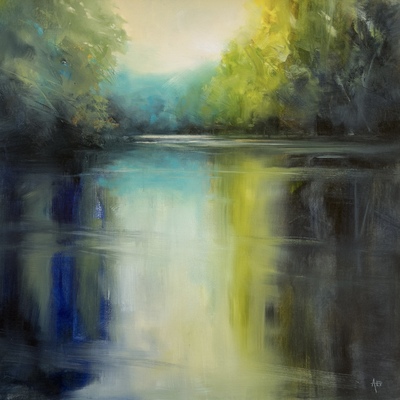 Al Bell
Still Dusk
oil on canvas panel 70 x 70 cm		
£1200