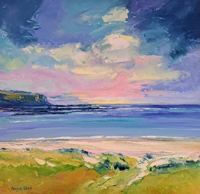 Angus Clark
Sundown at Calgary Bay, Mull
oil on canvas 60 x 60 cm
£1100