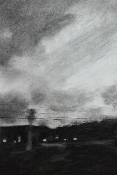 Erinclare Scrutton
Thoughts on Passing I - Islay
charcoal on paper 40 x 30 cm
£400
