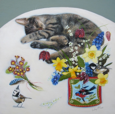 Sleeping Through Spring
oil on gesso board 30 x 30 cm
£650