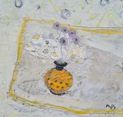 Orange and Black Pot
oil on board  30 x 30 cm
SOLD