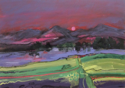 Music Gives a Soul to the Universe: Opus 497 
Acrylic on canvas board 75 x 100 cms 
£1650
