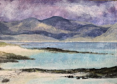 Sandra Moffat
From Taransay to Harris
mixed media  47 x 67 cms
£800