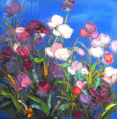 Judith I Bridgland
Summer Sweet Peas
oil on linen
40 x 40 cms
£1750
