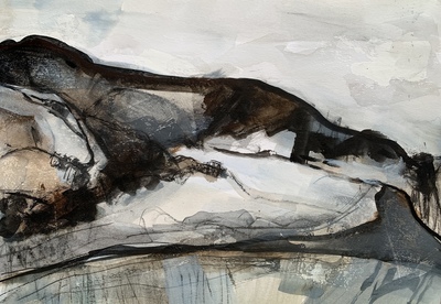 Ann Cowan
Holyrood Park in Winter
Mixed media  21 x 30 cms
£325
SOLD