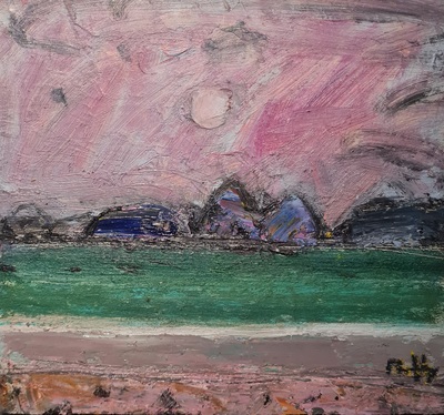 Looking West (unframed)
Oil on board  30 x 30 cms
SOLD