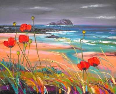 Judith I Bridgland
Windblown Poppies, North Berwick
oil on linen
66 x 81 cms
£3750