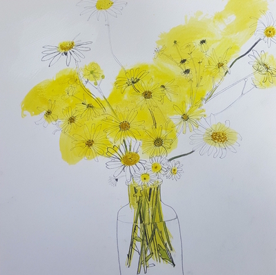 Daisies From the Meadow
oil and graphite on paper 30 x 30 cm
SOLD