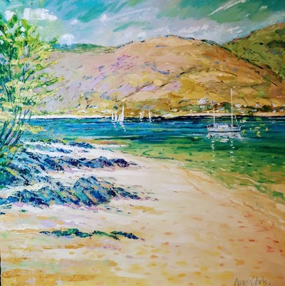 Angus Clark
Silver Sands of Morar
Oil  60 x 60 cms
£500
SOLD