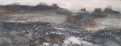 Karen MacWhinnie
Acrylic on canvas  20 x 50 cms
£325
