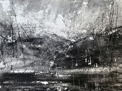 Andy Heald
I Came a looking for Mountains (But Only Found Hills)
Charcoal 20 x 50 cms
£400